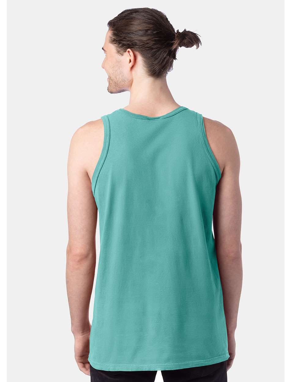 Unisex Garment-Dyed Unisex Tank Top - OnModelBack - B35600295 - Spanish Moss