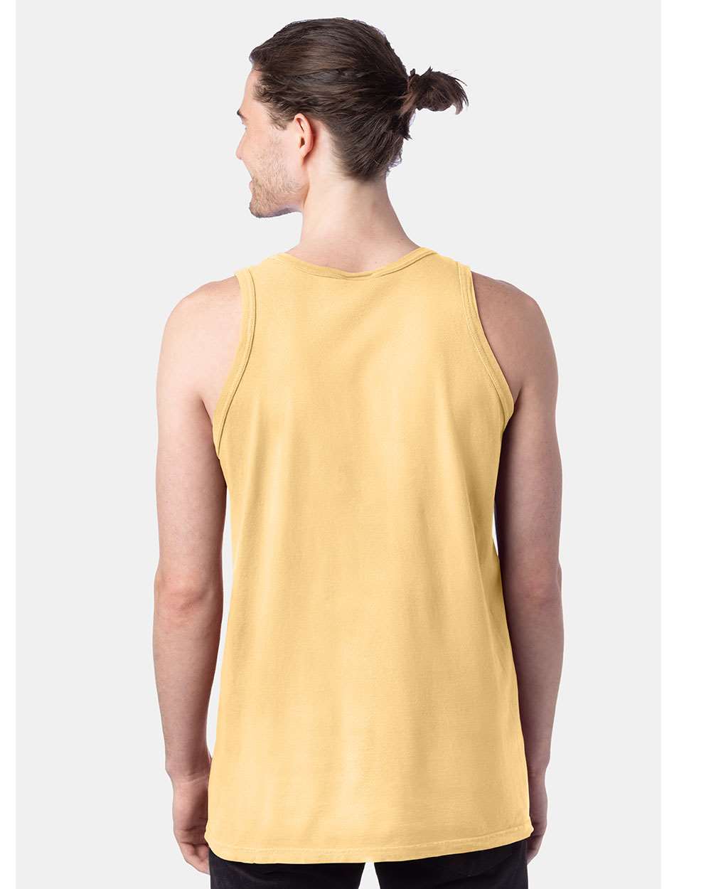 Unisex Garment-Dyed Unisex Tank Top - OnModelBack - B35600403 - Summer Squash Yellow