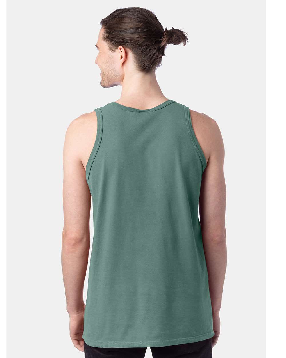 Unisex Garment-Dyed Unisex Tank Top - OnModelBack - B35600543 - Cypress Green
