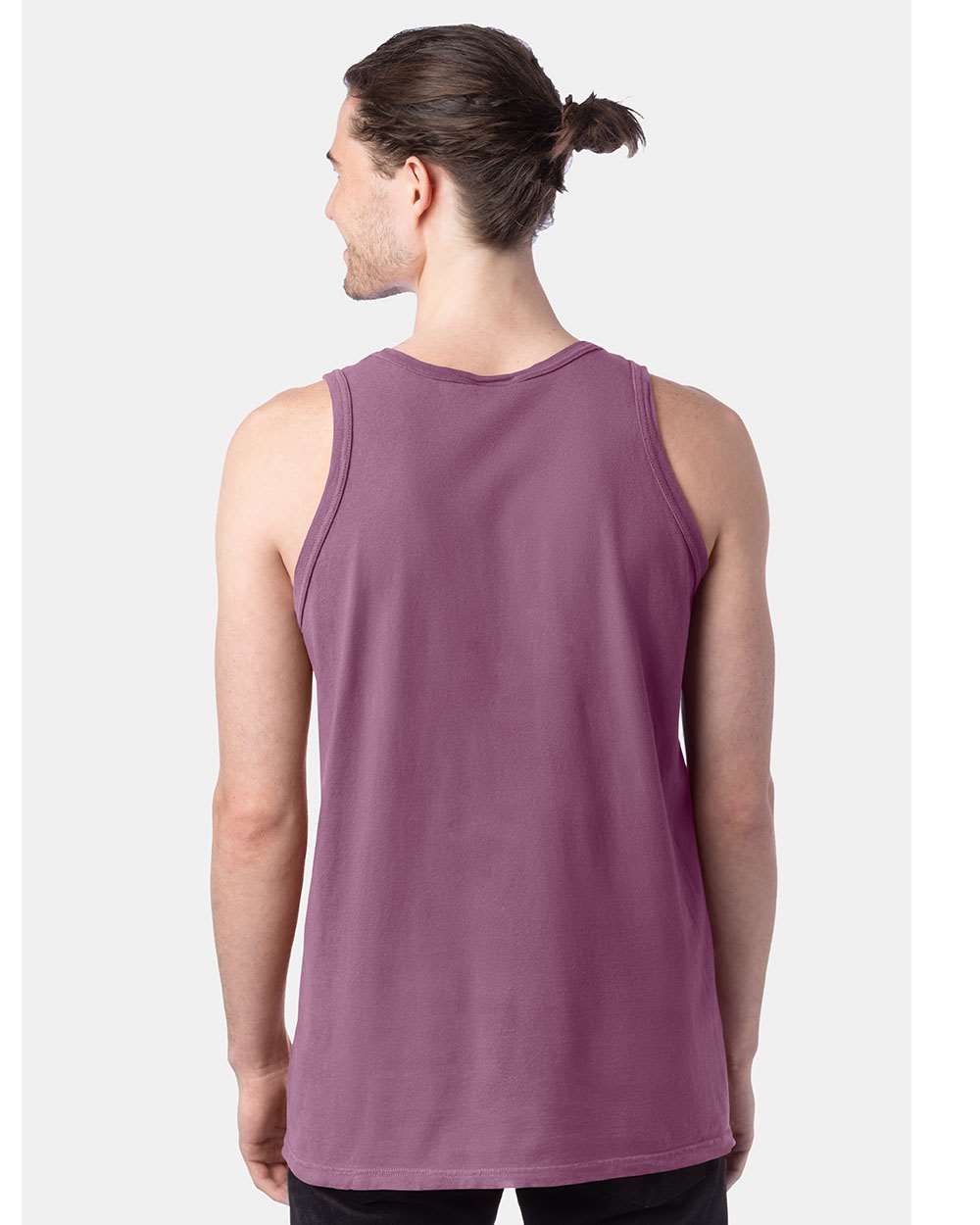 Unisex Garment-Dyed Unisex Tank Top - OnModelBack - B35600673 - Purple Plum Raisin