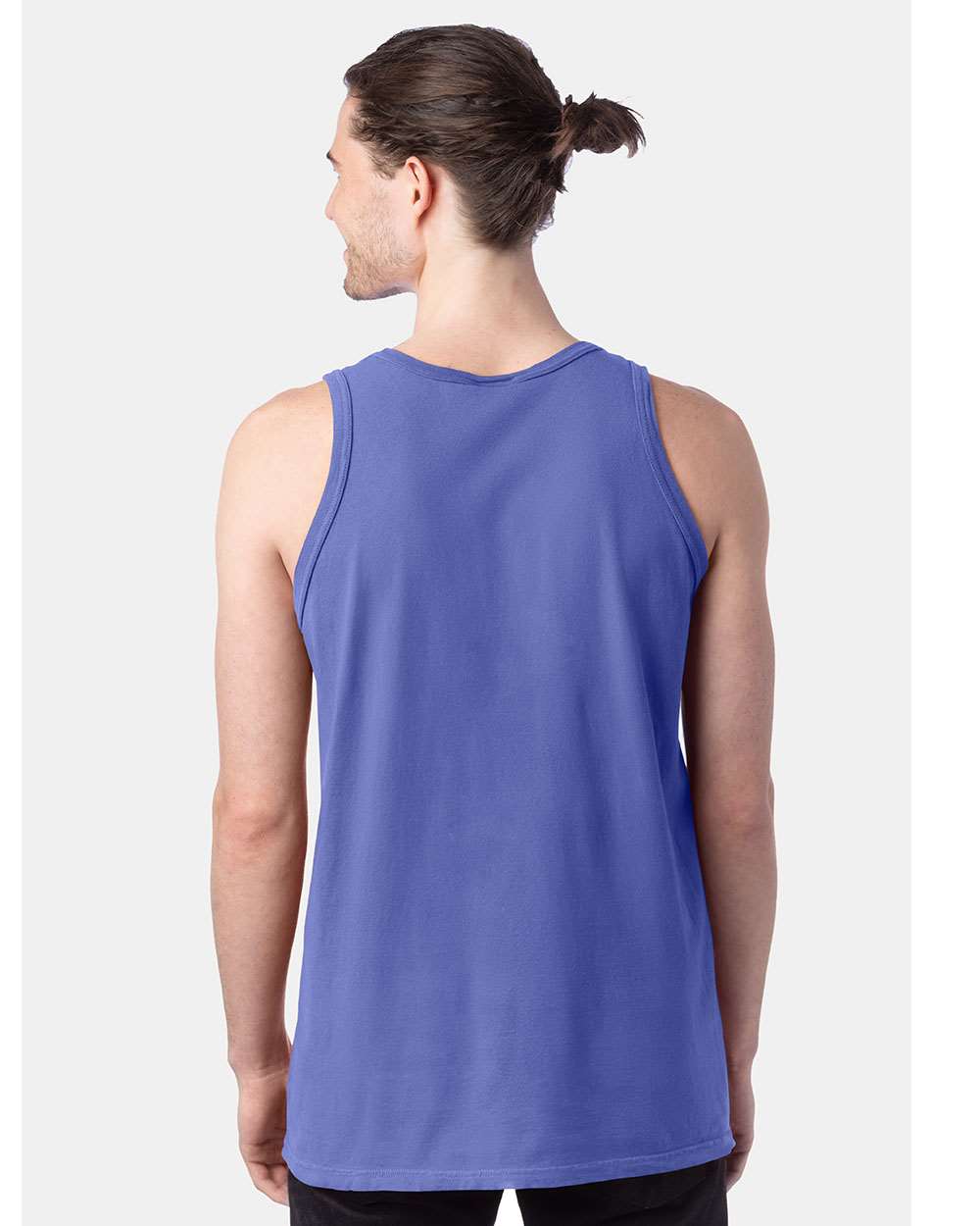 Unisex Garment-Dyed Unisex Tank Top - OnModelBack - B35600814 - Deep Forte Blue