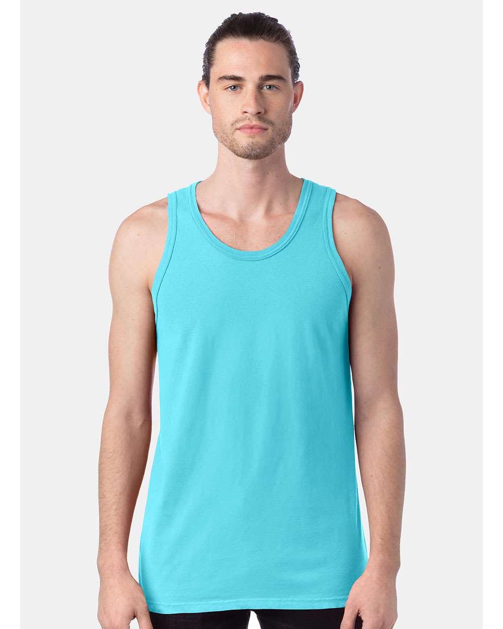 Unisex Garment-Dyed Unisex Tank Top - OnModelFront - B35600243 - Freshwater