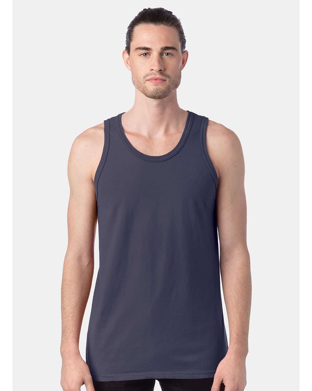 Unisex Garment-Dyed Unisex Tank Top - OnModelFront - B35600683 - Anchor Slate