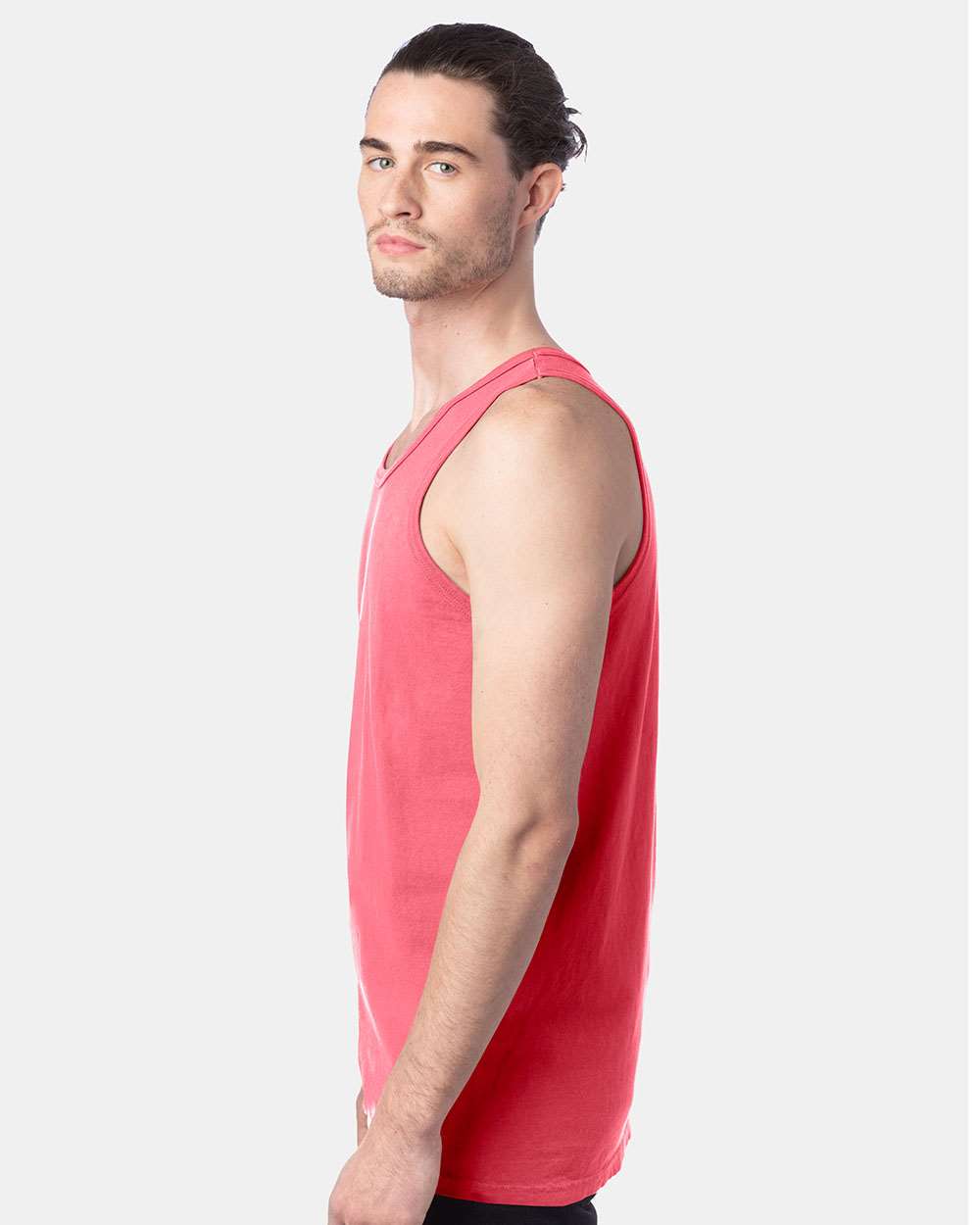 Unisex Garment-Dyed Unisex Tank Top - OnModelSide - B35600273 - Coral Craze