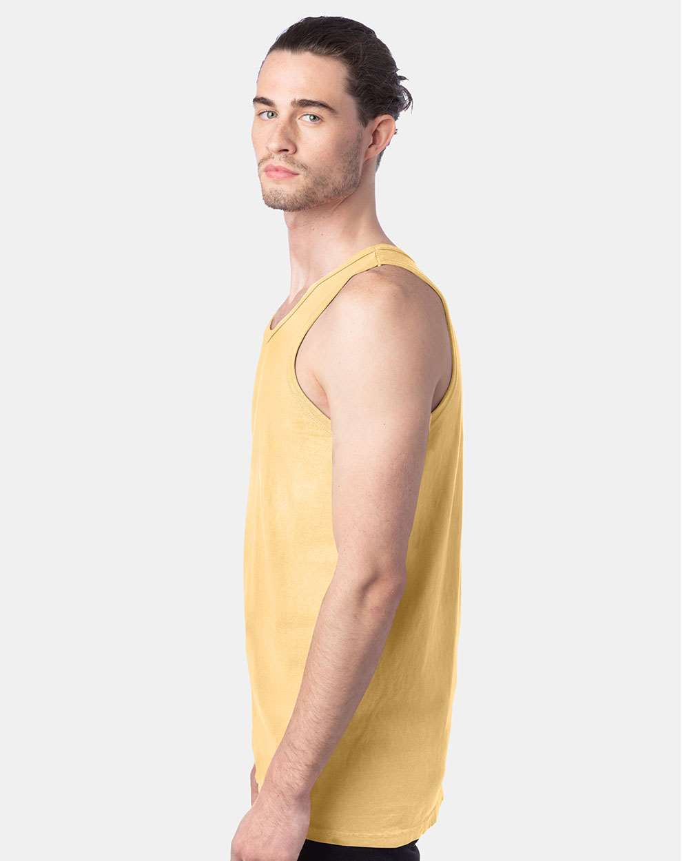 Unisex Garment-Dyed Unisex Tank Top - OnModelSide - B35600403 - Summer Squash Yellow