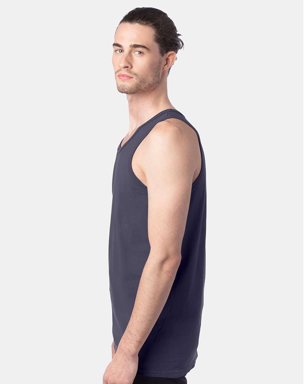 Unisex Garment-Dyed Unisex Tank Top - OnModelSide - B35600683 - Anchor Slate