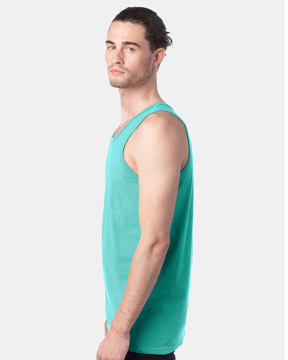 Unisex Garment-Dyed Unisex Tank Top - OnModelSide - B35600875 - Mint