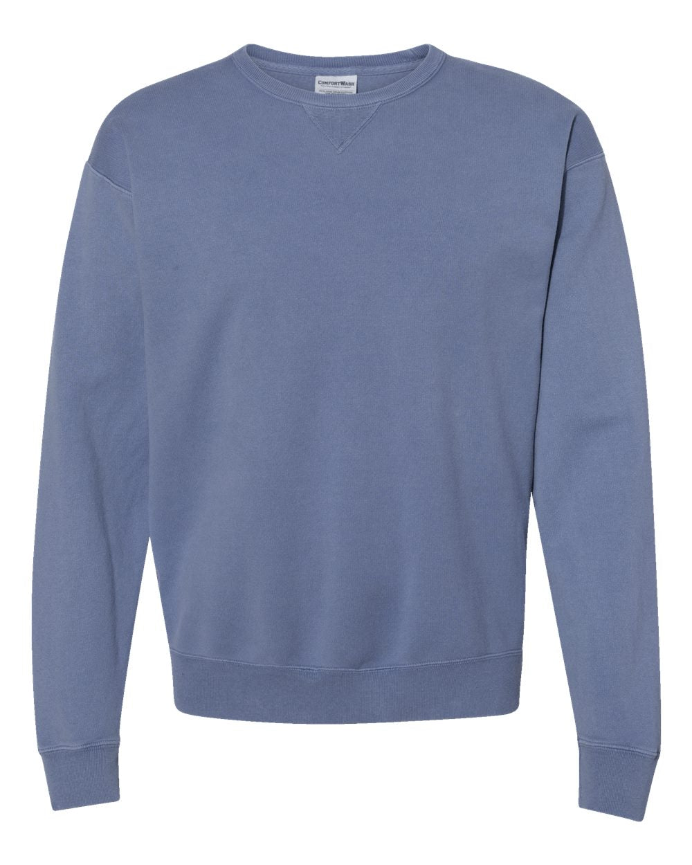 Unisex Garment-Dyed Crewneck Sweatshirt - Front - B35700253 - Saltwater