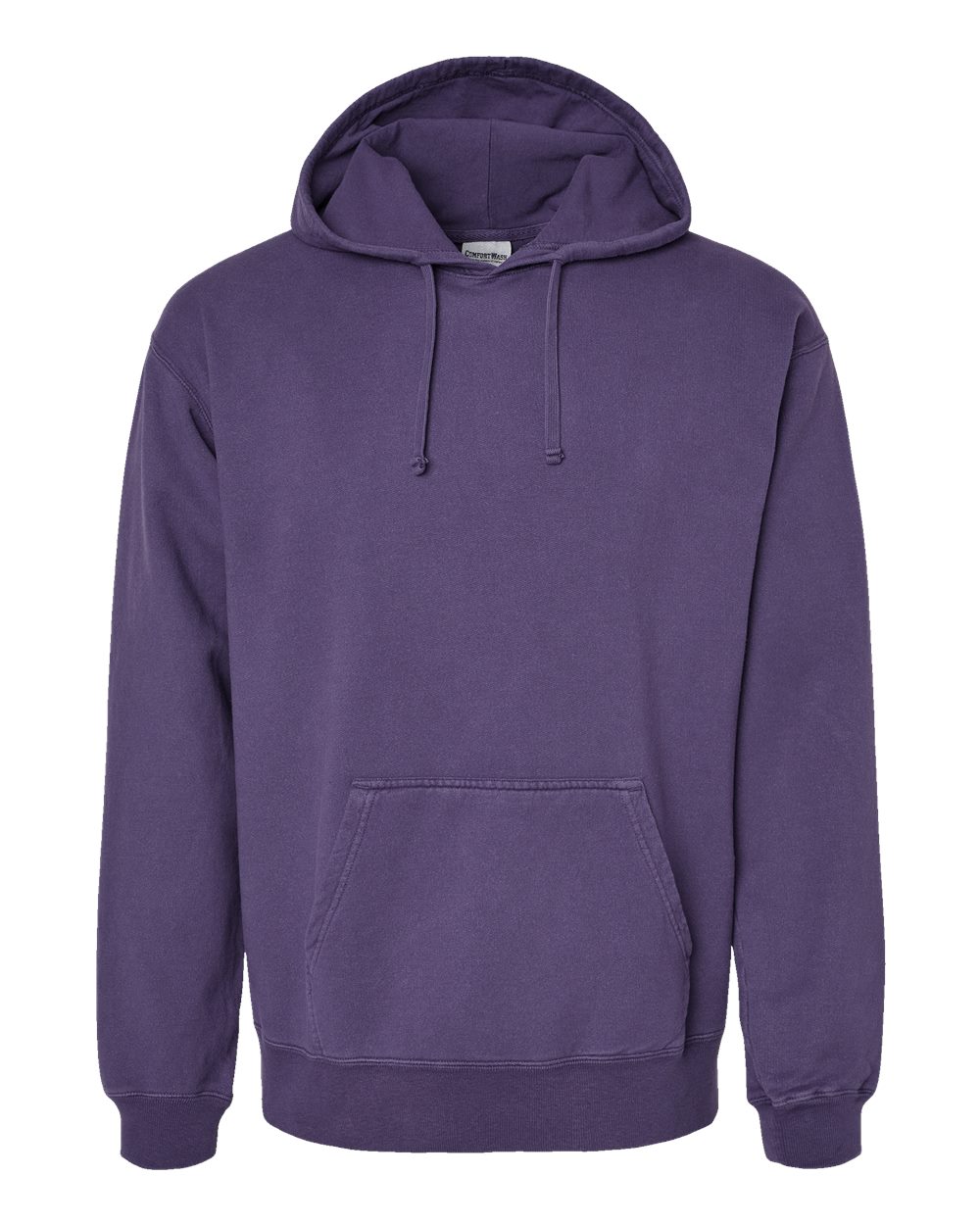 Unisex Garment-Dyed Hooded Sweatshirt - Front - B35800673 - Grape Soda
