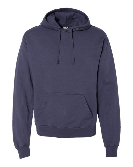 Unisex Garment-Dyed Hooded Sweatshirt - Front - B35800683 - Anchor Slate