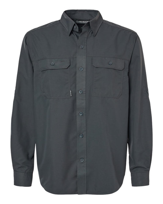 Men's Crossroad Woven Shirt - Front - B03067583 - Charcoal