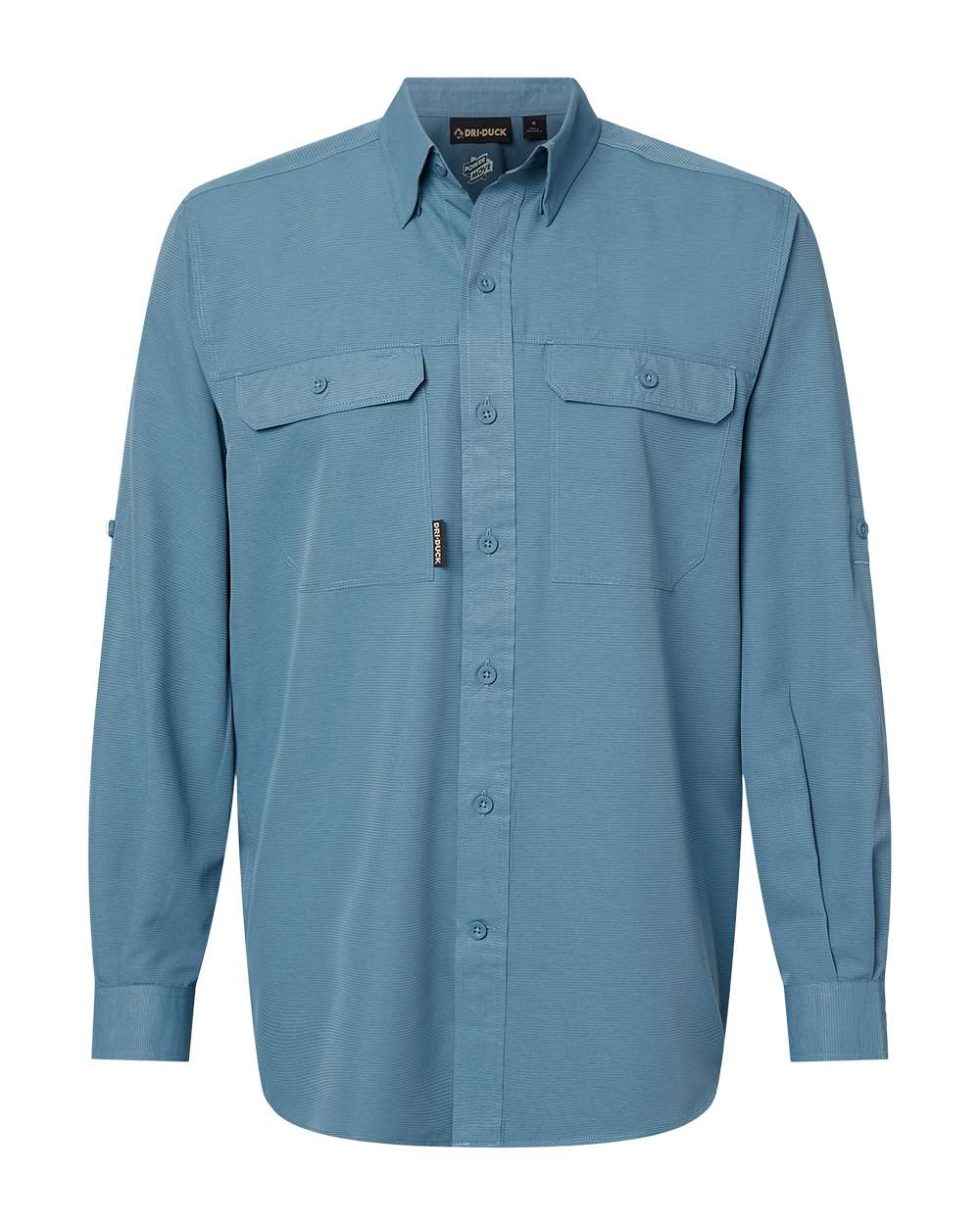 Men's Crossroad Woven Shirt - Front - B03067903 - Slate Blue