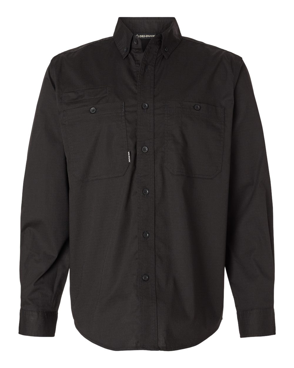 Men's Craftsman Woven Shirt - Front - B03267503 - Black