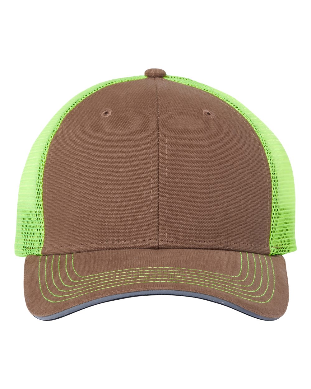 Hudson Brights Cap - Front - B90795240 - Field Khaki/ Neon Yellow