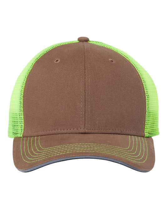 Hudson Brights Cap - Front - B90795240 - Field Khaki/ Neon Yellow