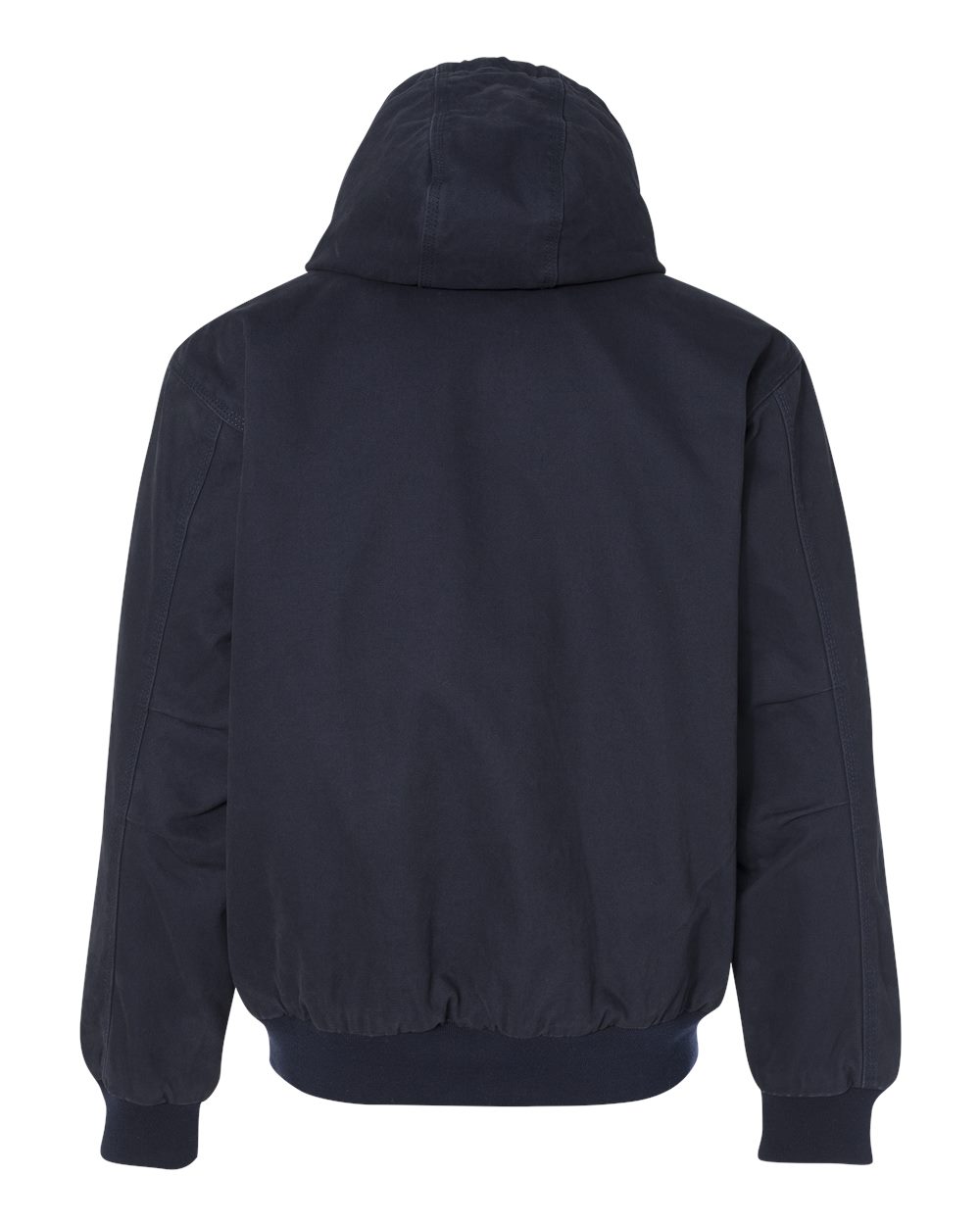 Men's Tall Cheyenne Boulder Cloth™ Hooded Jacket with Tricot Quilt Lining - Back - B65067655 - Navy