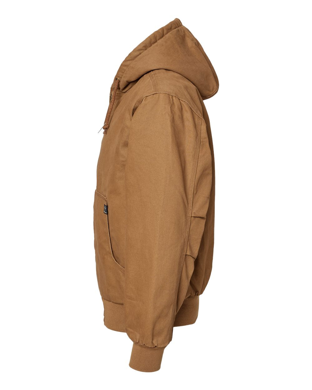 Men's Tall Cheyenne Boulder Cloth™ Hooded Jacket with Tricot Quilt Lining - DirectSide - B65067285 - Saddle