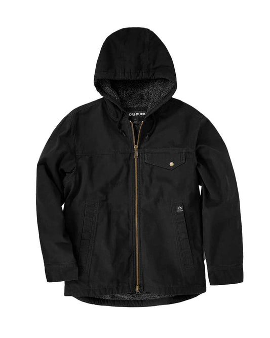 Men's Quest Lifestyle Canvas Jacket - Front - B04867503 - Black