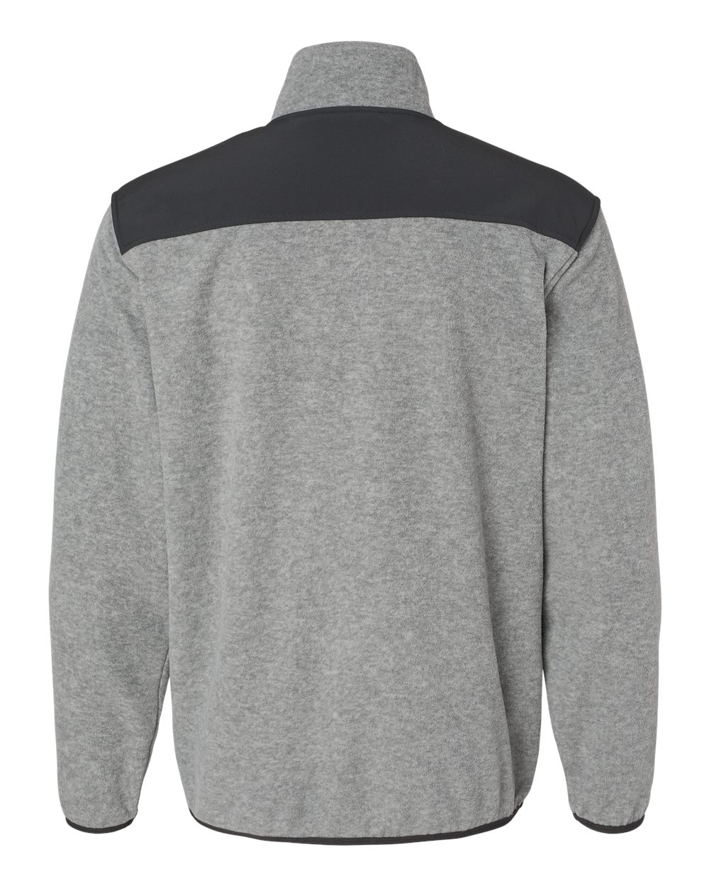 Men's Ranger Melange Fleece Pullover - Back - B05267353 - Platinum