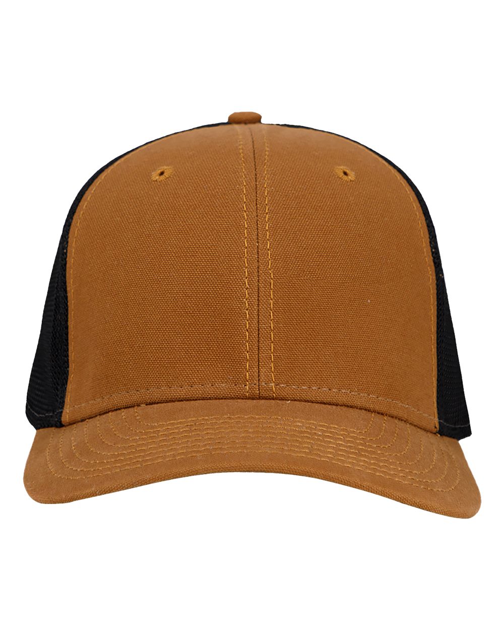 Hudson Flex Cap - Front - B13695660 - Saddle/ Black