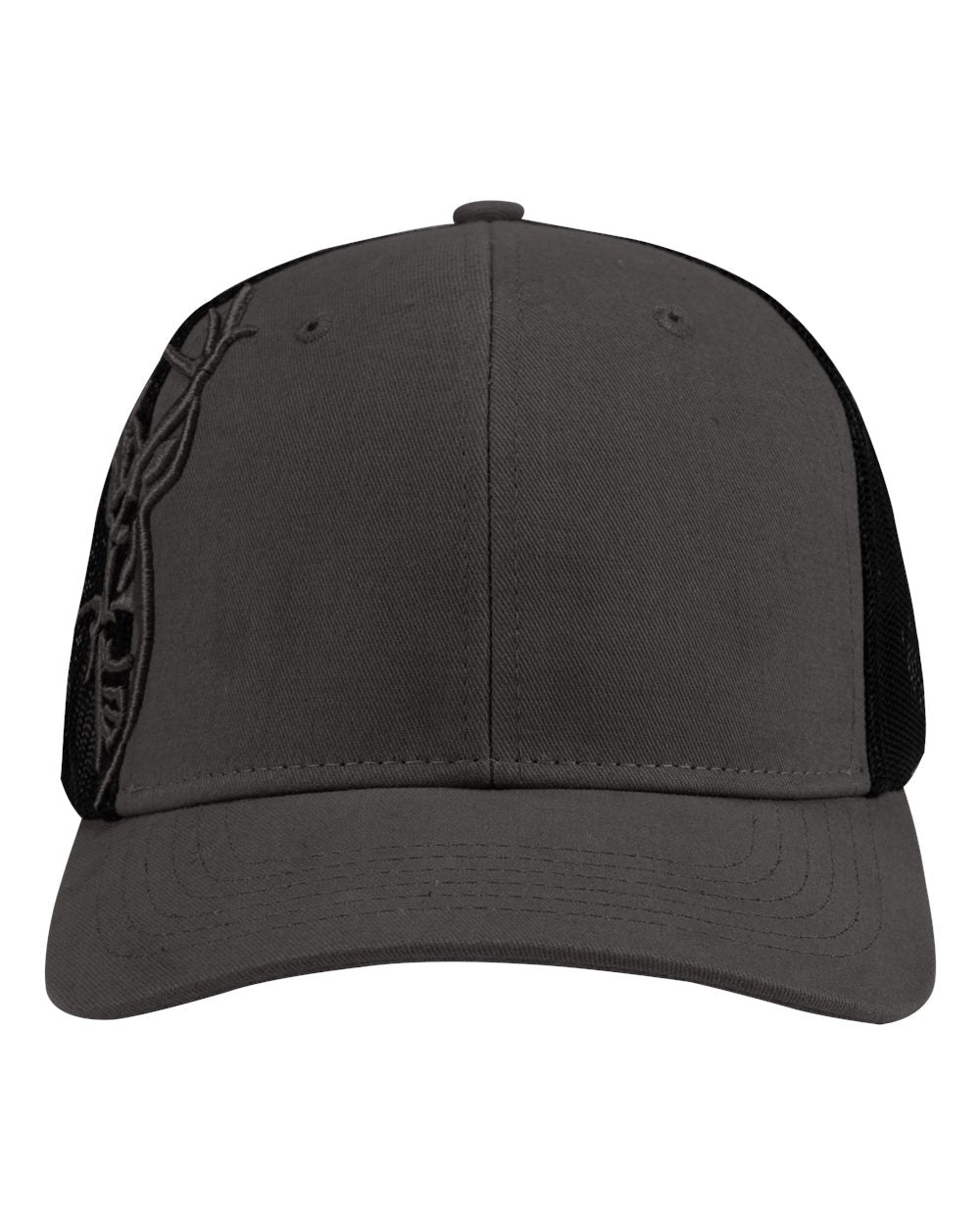 3D Buck Pro Cap - Front - B32895110 - Charcoal Mesh