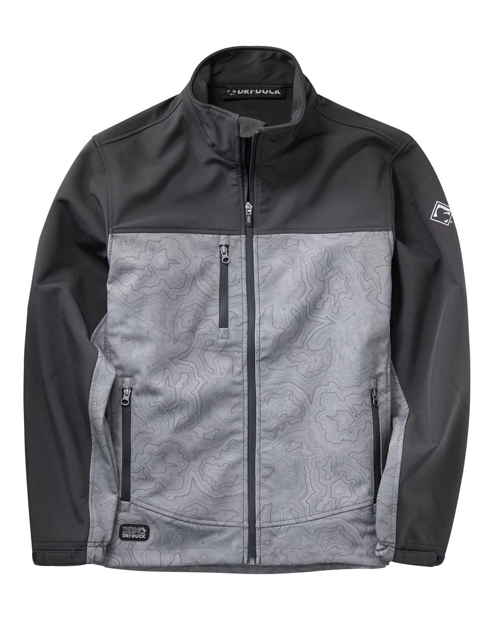 Men's Motion Soft Shell Jacket - Front - B82067353 - Topo/ Charcoal