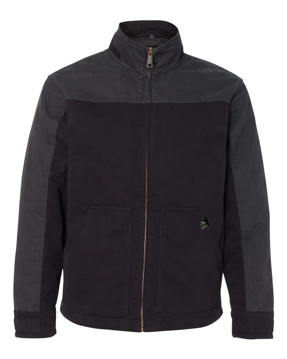 Men's Horizon Boulder Cloth™ Canvas Jacket - Front - B84667503 - Black/ Charcoal