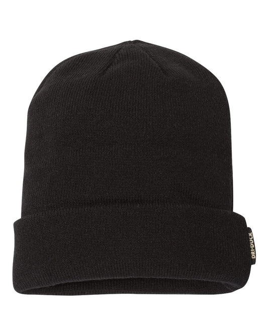 Basecamp Performance Cuffed Beanie - Front - B15695500 - Black
