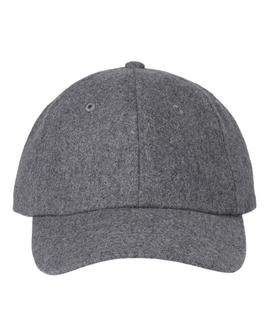 Sterling Wool Baseball Cap - Front - B74195550 - Grey