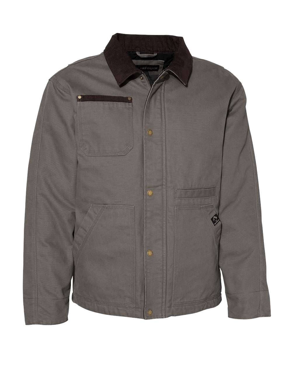 Men's Rambler Boulder Cloth Jacket - Front - B01367103 - Gravel