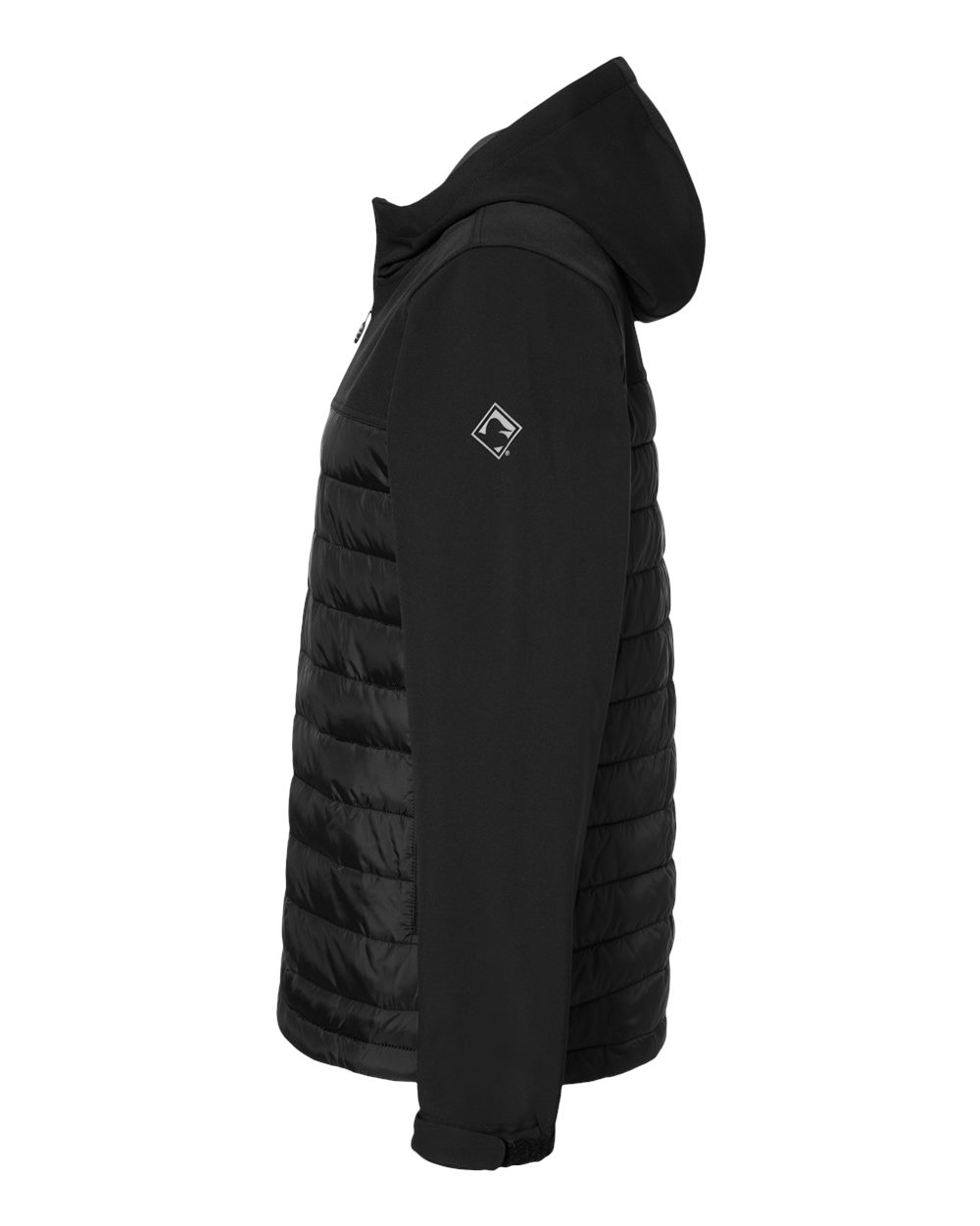 Men's Pinnacle Soft Shell Puffer Jacket - DirectSide - B02167503 - Black