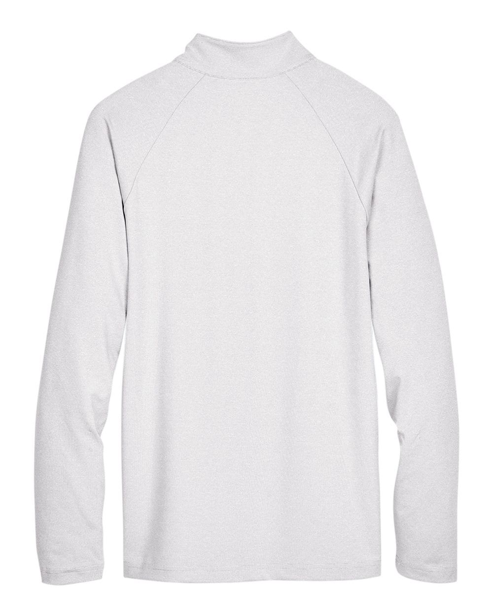 Men's CrownLux Performance® Clubhouse Micro-Stripe Quarter-Zip Pullover - Back - B662B2353 - Silver