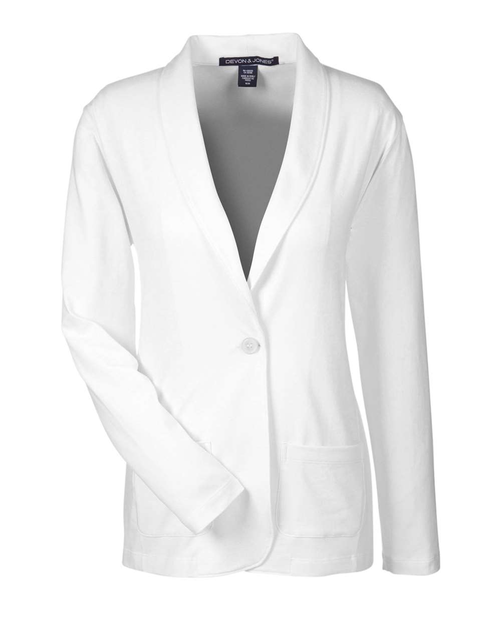 Women's Perfect Fit™ Shawl Collar Cardigan - Front - B726B2002 - White