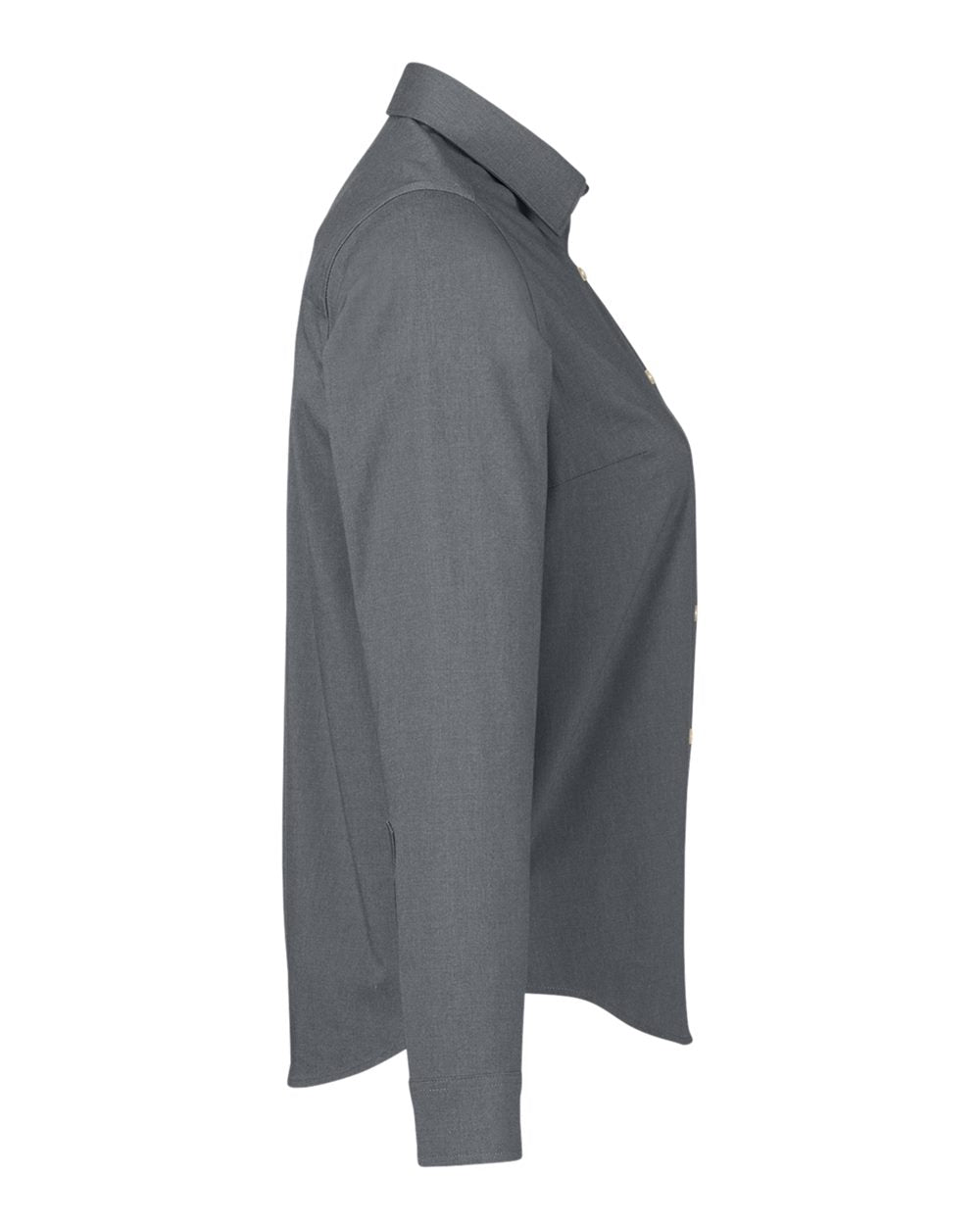 Women's CrownLux Performance® Spencer Poplin Dress Shirt - DirectSide - B670B2132 - Graphite Melange