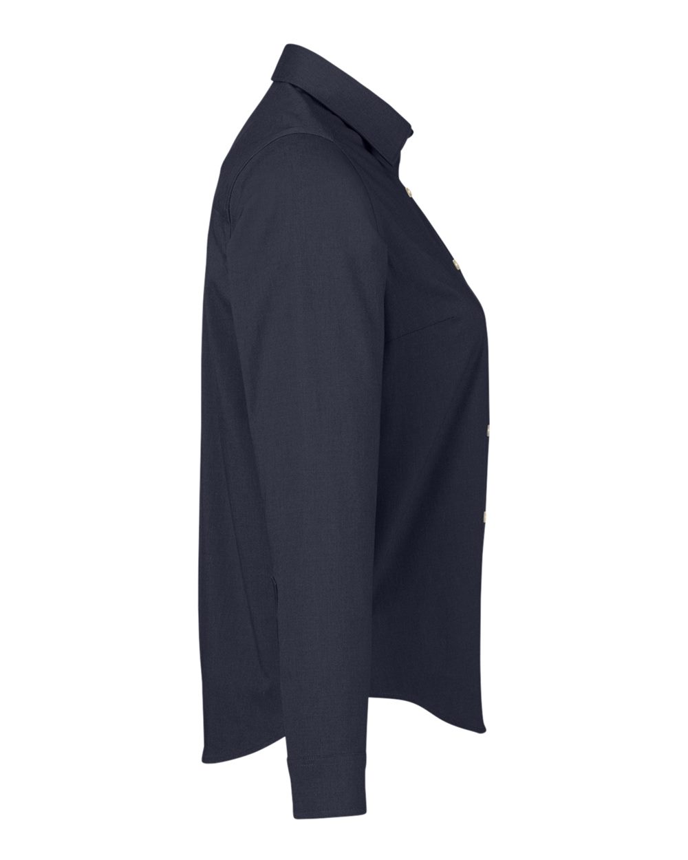 Women's CrownLux Performance® Spencer Poplin Dress Shirt - DirectSide - B670B2652 - Navy Melange