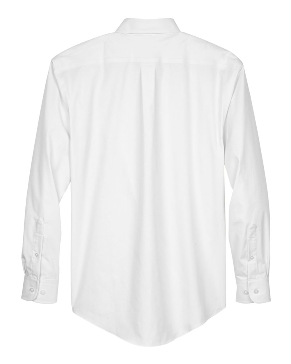 Men's Crown Collection® Oxford Woven Dress Shirt - Back - B602B2003 - White