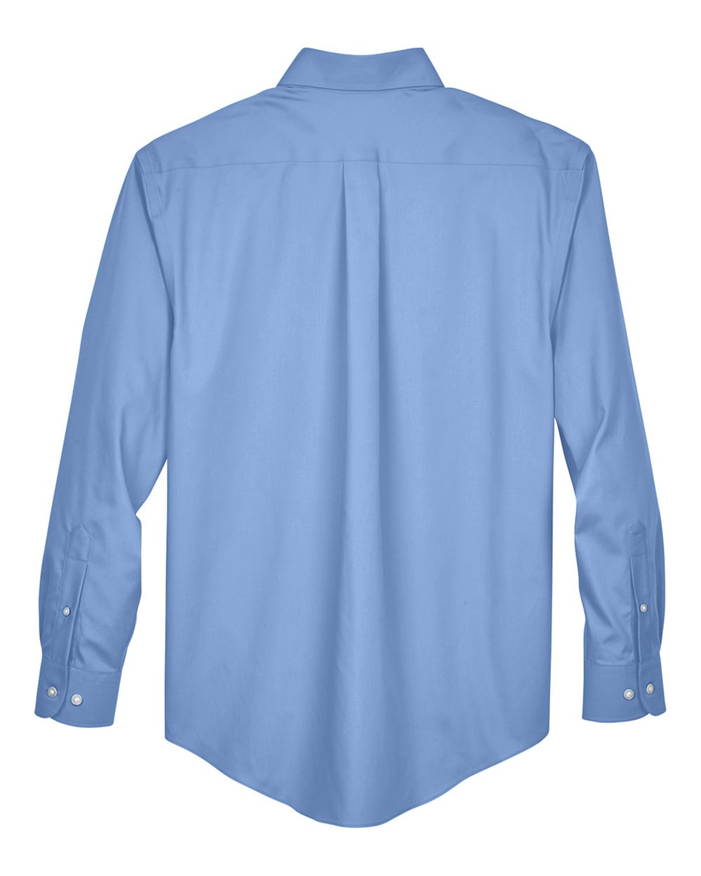 Men's Crown Collection® Oxford Woven Dress Shirt - Back - B602B2113 - Light Blue