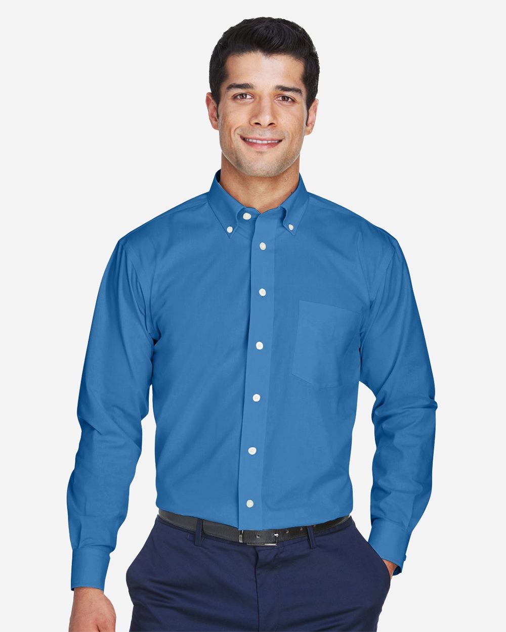 Men's Crown Collection® Oxford Woven Dress Shirt - styleImage
