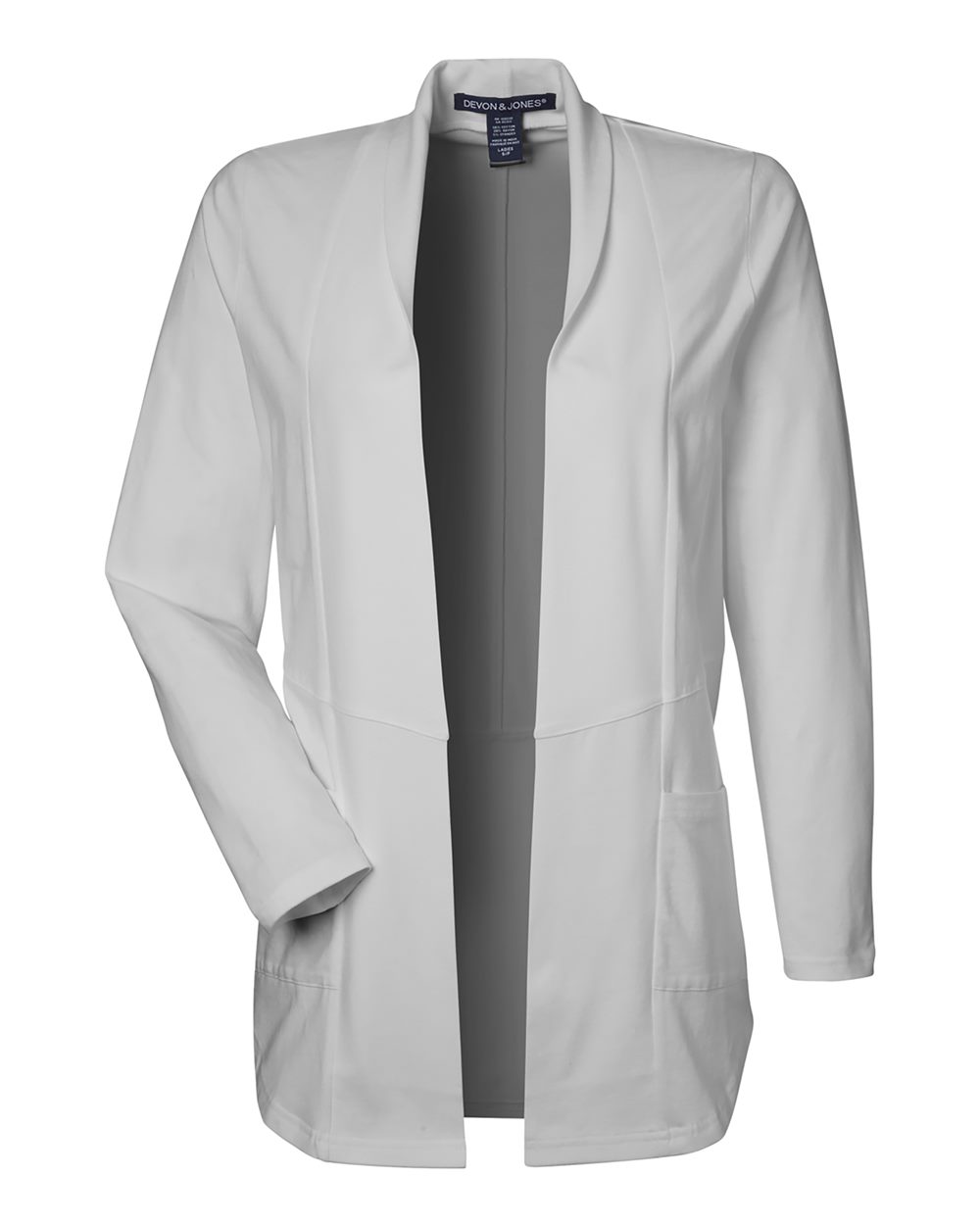 Women's Raleigh Stretch Cardigan - Front - B719B2352 - Grey