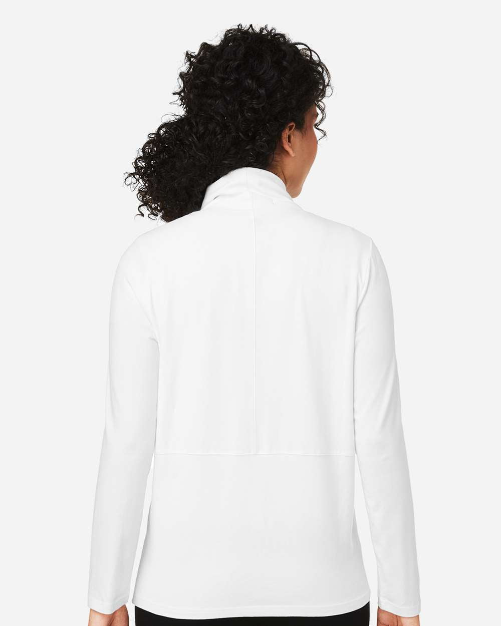 Women's Raleigh Stretch Cardigan - OnModelBack - B719B2002 - White