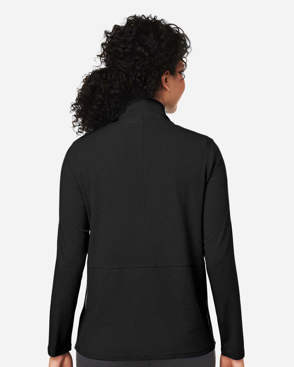Women's Raleigh Stretch Cardigan - OnModelBack - B719B2502 - Black