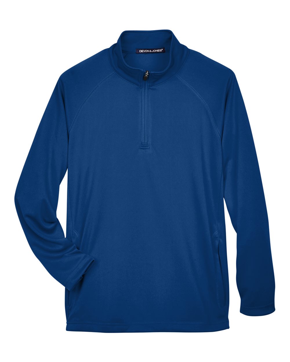 Men's Stretch Tech-Shell® Compass Quarter-Zip Pullover - Front - B656B2753 - True Royal