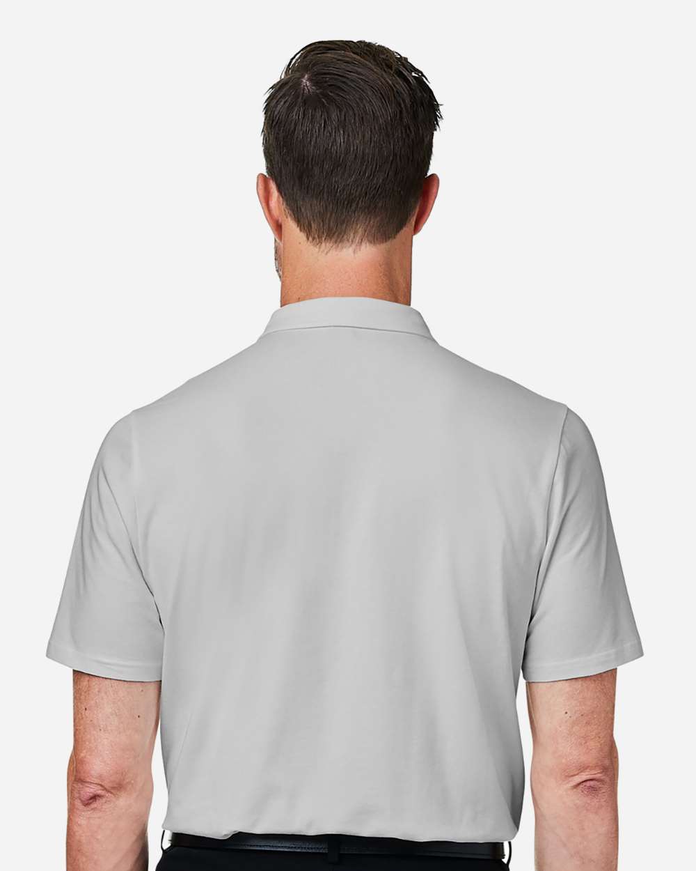 Men's Raleigh Stretch Polo - OnModelBack - B624B2353 - Grey