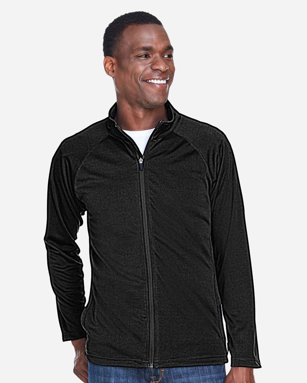 Men's Stretch Tech-Shell® Compass Full-Zip Jacket - OnModelFront - B652B2503 - Black
