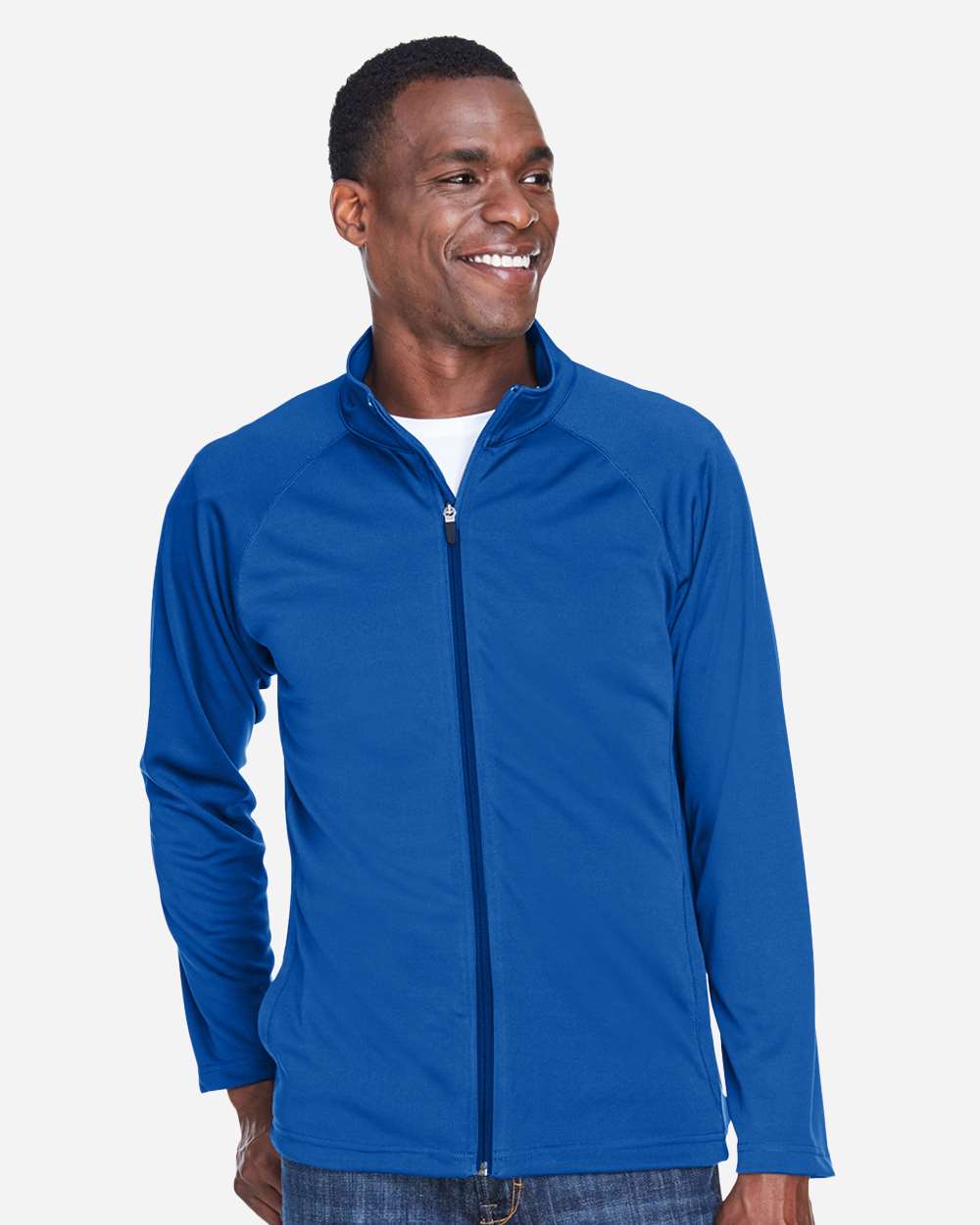 Men's Stretch Tech-Shell® Compass Full-Zip Jacket - OnModelFront - B652B2753 - True Royal