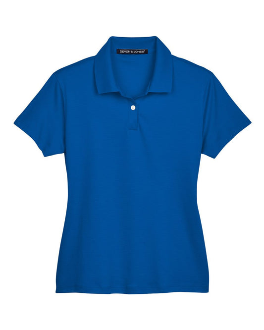 Women's Pima-Tech™ Jet Piqué Polo - Front - B632B2153 - French Blue