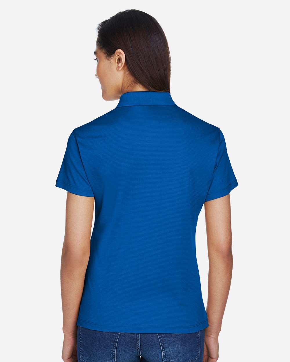 Women's Pima-Tech™ Jet Piqué Polo - OnModelBack - B632B2153 - French Blue