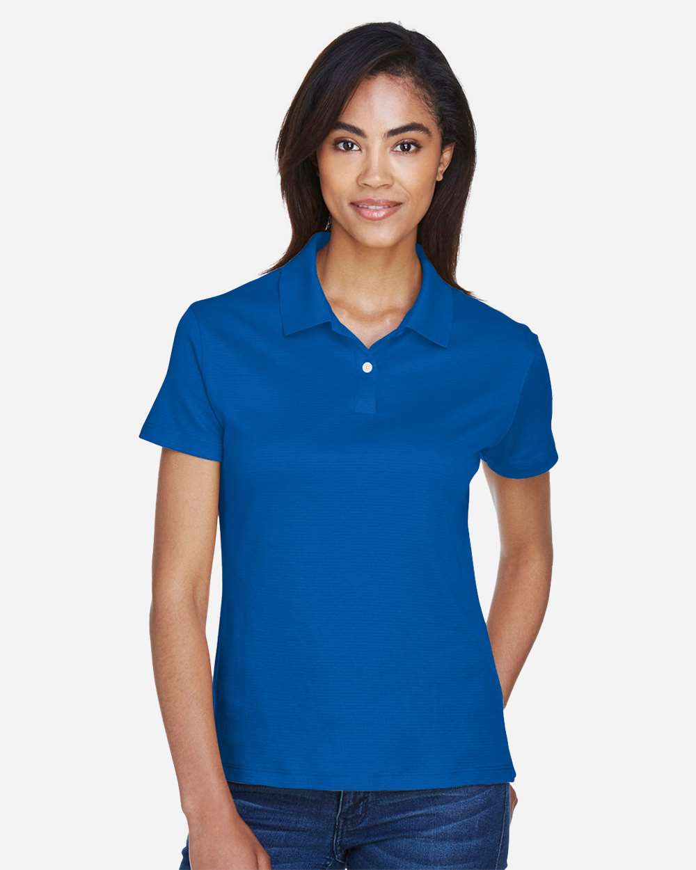 Women's Pima-Tech™ Jet Piqué Polo - OnModelFront - B632B2153 - French Blue