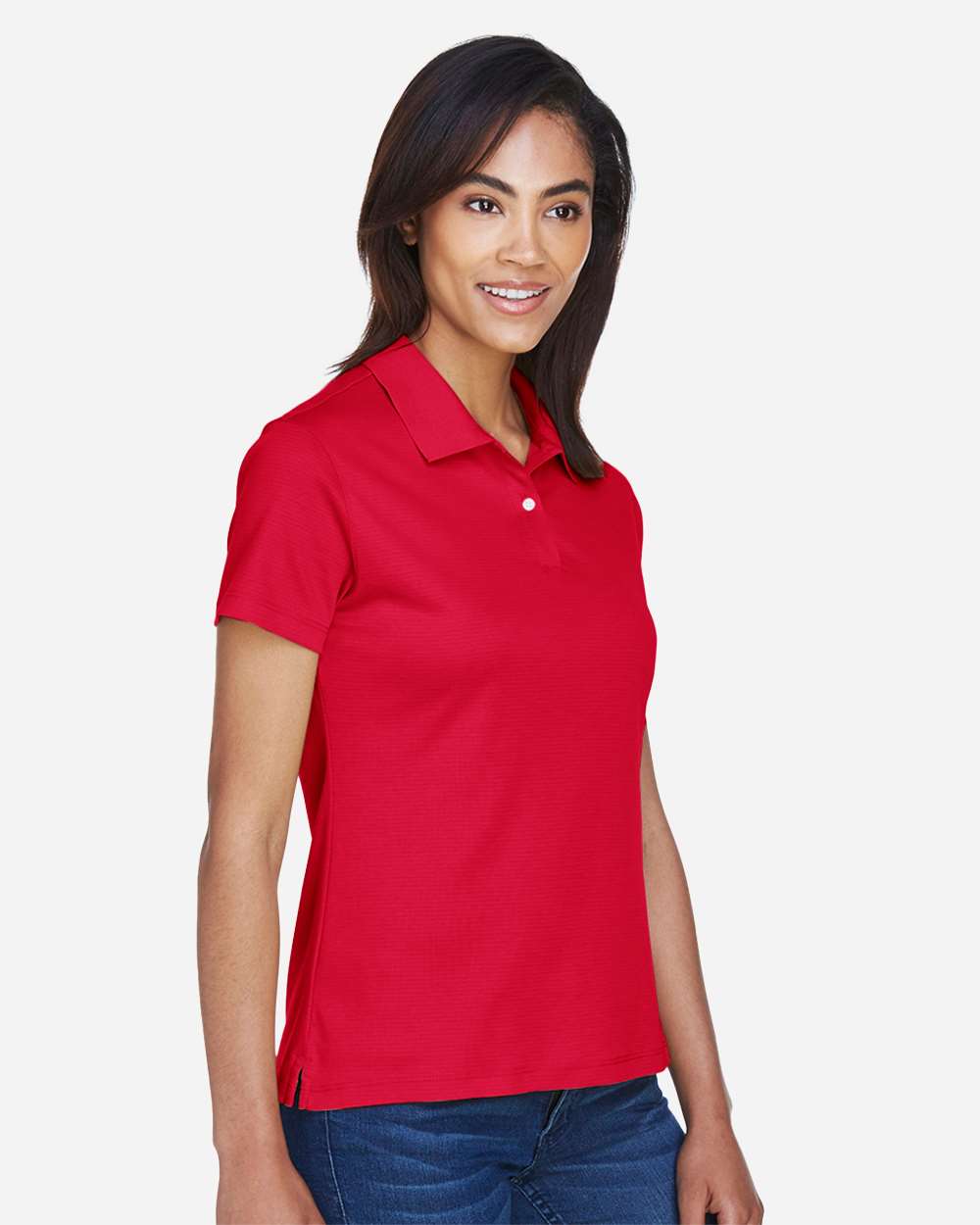 Women's Pima-Tech™ Jet Piqué Polo - OnModelSide - B632B2703 - Red