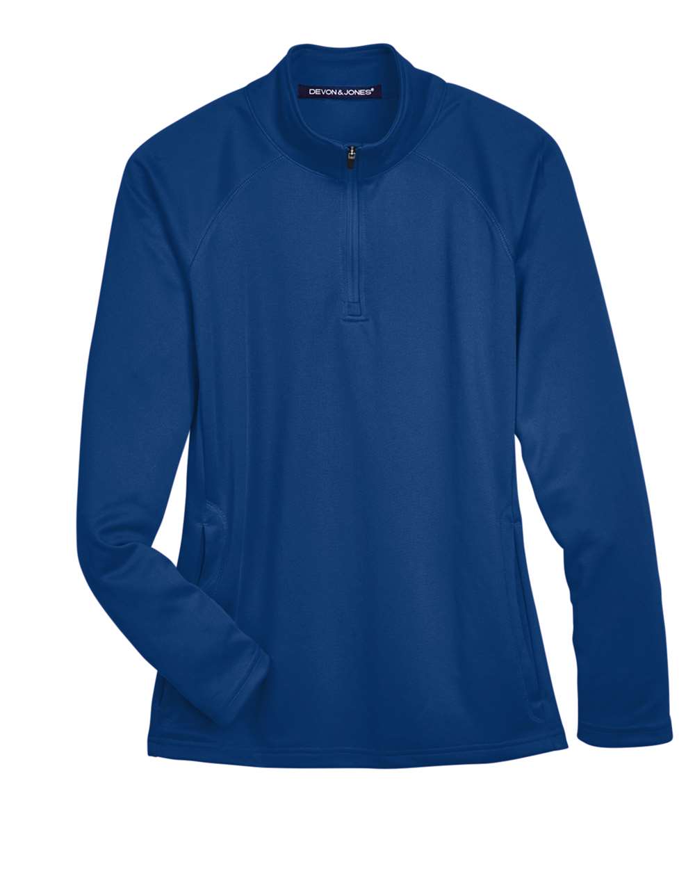 Women's Stretch Tech-Shell® Compass Quarter-Zip Pullover - Front - B657B2753 - True Royal